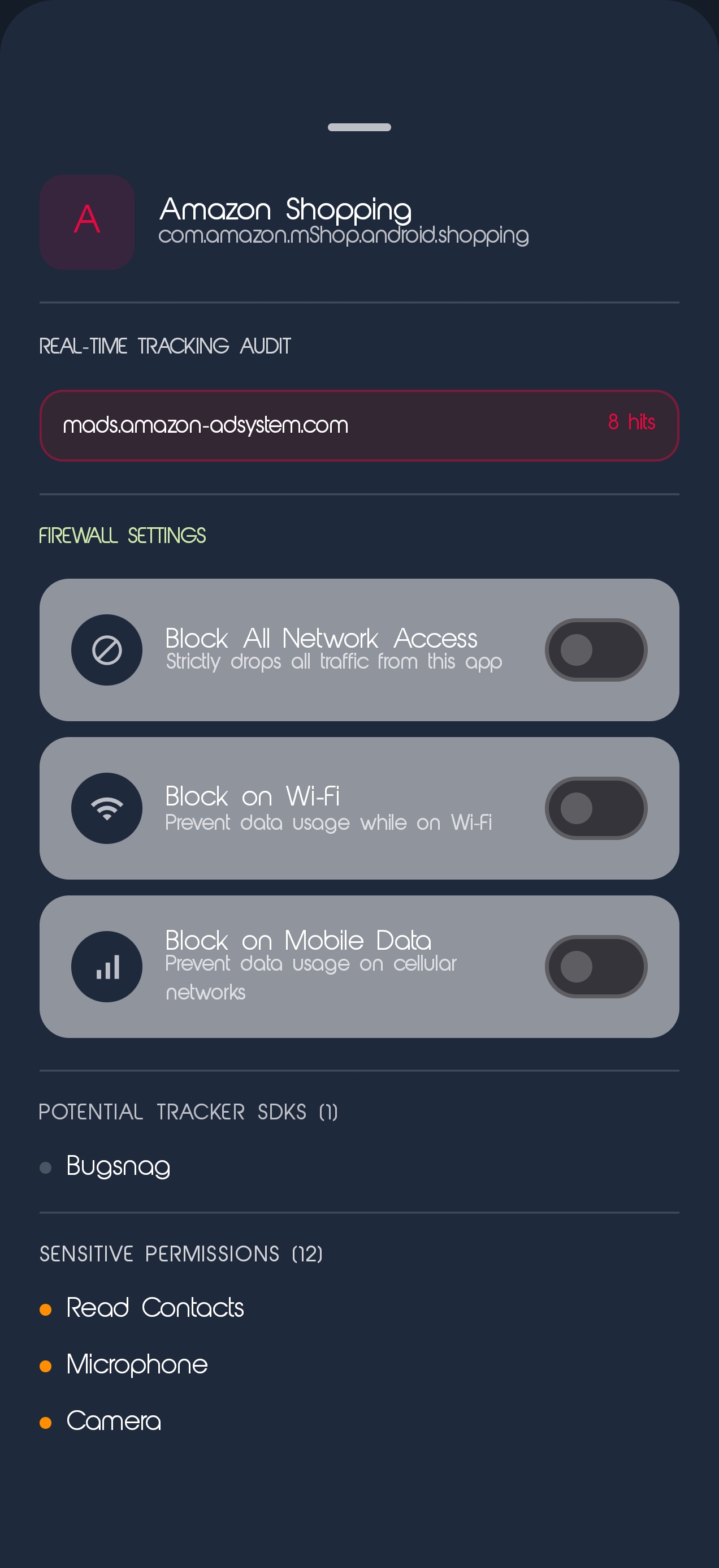 Ghostwall app screen 3